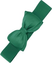 Banned Maria Bow 50's Retro Elastische Riem Groen