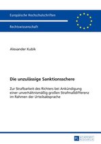Europaeische Hochschulschriften Recht 5652 - Die unzulaessige Sanktionsschere
