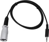 Eurolite DMX-Adapter IN DMX Adapter [1x Jackplug male 3.5 mm - 1x XLR-stekker] 1.00 m