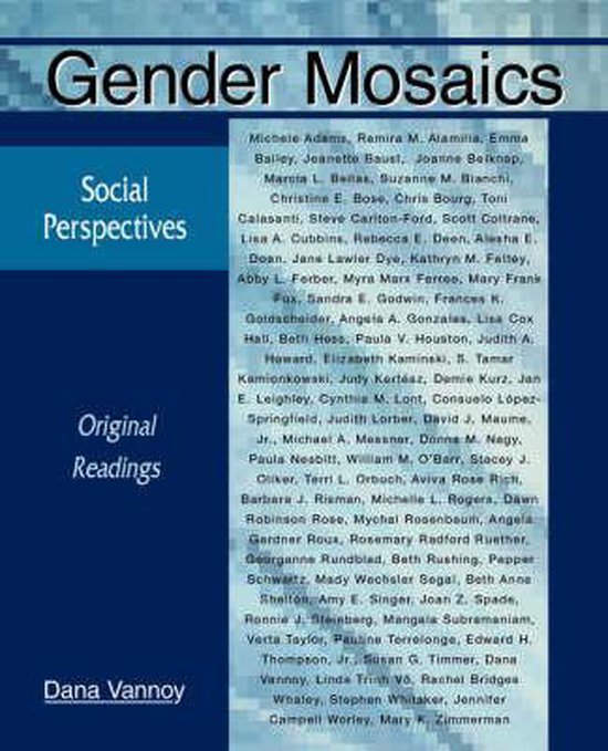 Gender Mosaics: Social Perspectives - cover