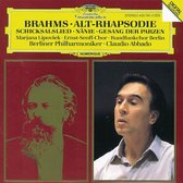 Brahms: Alt-Rhapsodie, etc / Abbado, Berlin PO