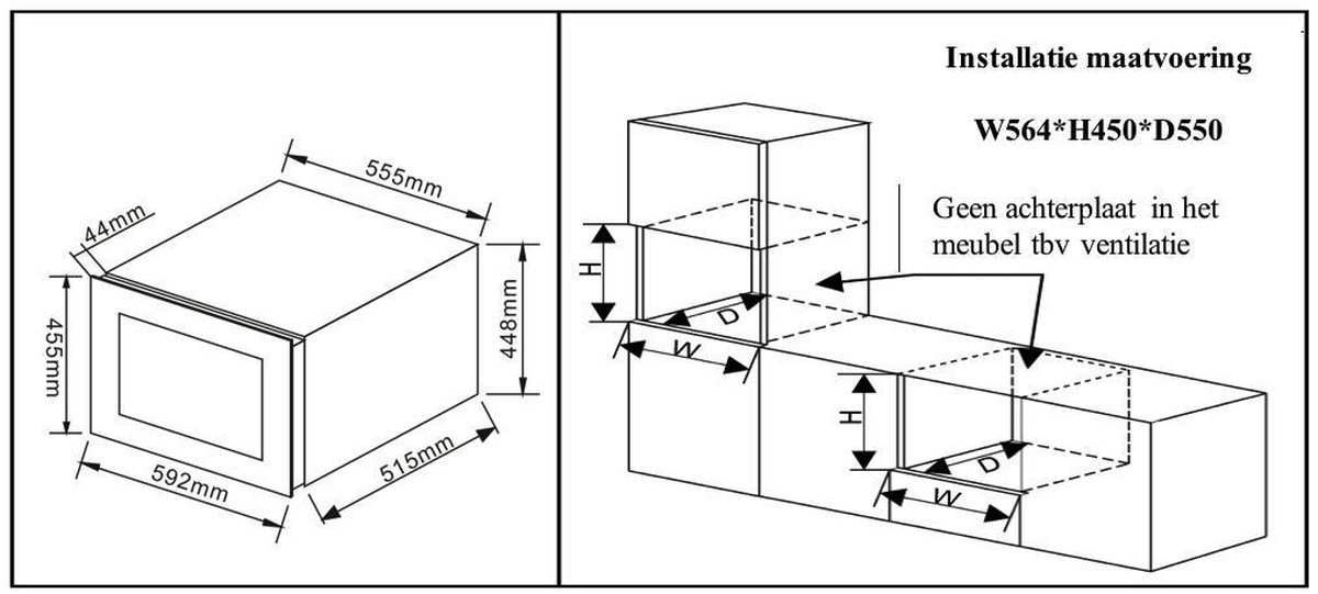 Wine Klima S24-IB45 Inbouw Wijnklimaatkast Zwart 24 Flessen - afbeelding 3
