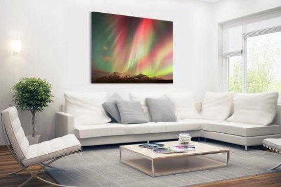 Northern lights explosion Aluminium 60x40 cm - Tirage photo sur aluminium (décoration murale en métal)