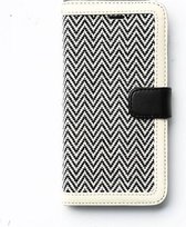Zenus hoesje voor iPhone 6 Plus Herringbone Diary - White