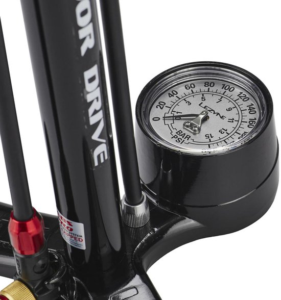 Lezyne Steel Floor Drive 3.5 Gauge ABS1 Pro- Fietspomp - Zwart — afbeelding 4