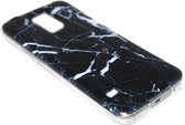 Marmer hoesje zwart Geschikt voor Samsung Galaxy S5 (Plus) / Neo
