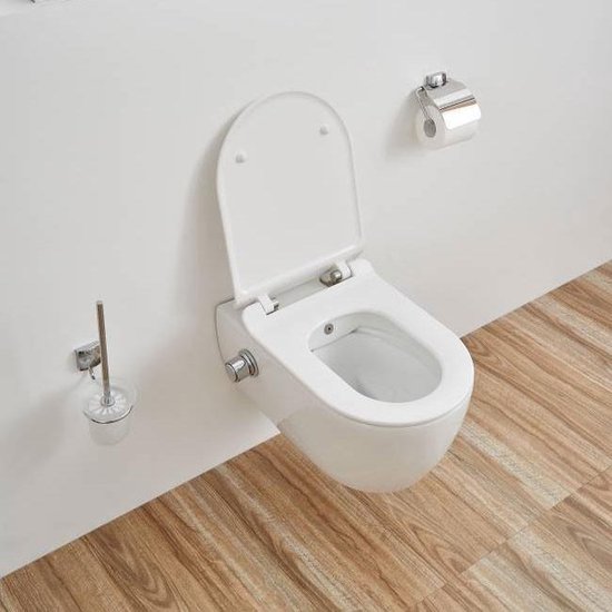 Wandcloset - Hangend Toilet Easy Flush Slim met Bidet