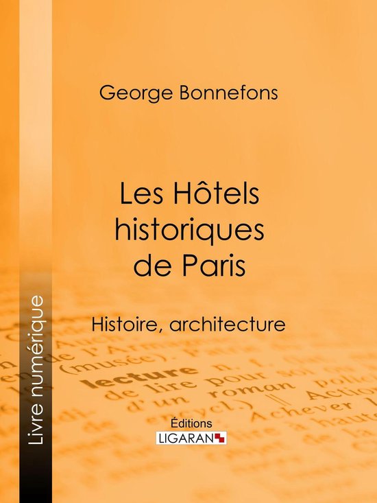 Les Hôtels historiques de Paris - cover