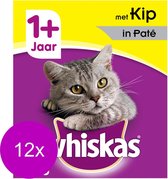 Whiskas Blik Adult Pate Kip  - 12 x 400 gr