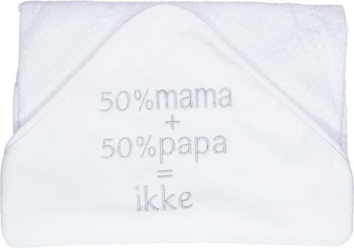 Petit Villain 50% Mama + 50% Papa = Ikke Wit Badcape