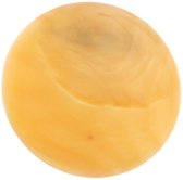 Broche Behave® coquille ronde beige 4,5 cm
