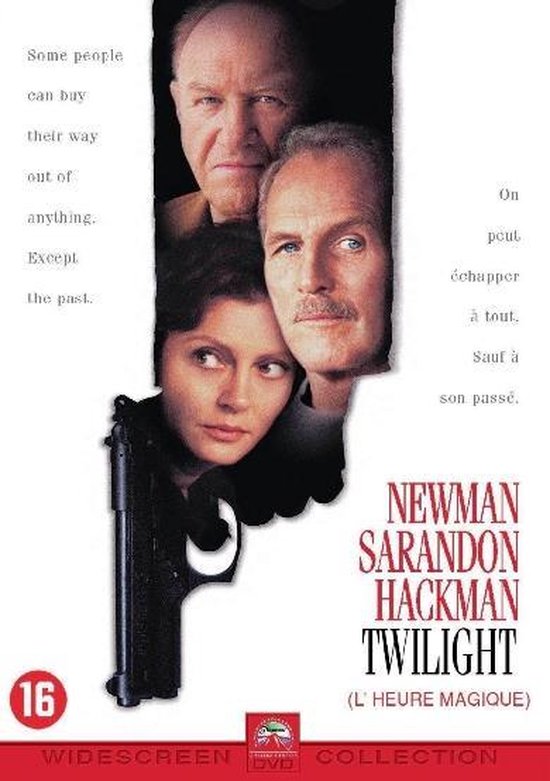 Affiche avec les visages de Paul Newman, Susan Sarandon et Gene Hackman, avec un pistolet. "On peut échapper à tout. Sauf à son passé."