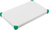 Araven HACCP snijplank - 60 x 40 x 3,4 cm - Wit / Groen