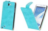 Bestcases Vintage Turquoise Flipcase Samsung Galaxy Note 2 N7100