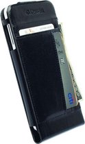 Krusell Kalmar Telefoonhoesje geschikt voor Samsung Galaxy S6 Hoesje Echt Leer Bookcase Portemonnee - Zwart