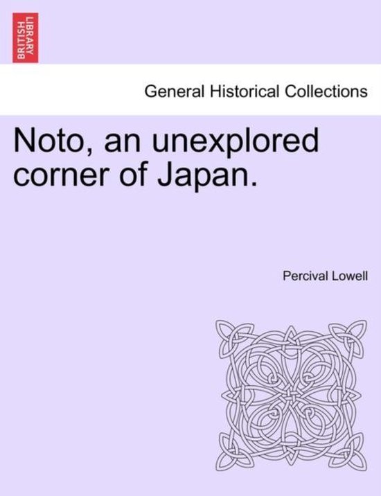 Noto, an Unexplored Corner of Japan. - cover