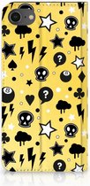 Bookcase iPhone SE (2020/2022) - iPhone 7/8 Hoesje Punk Yellow