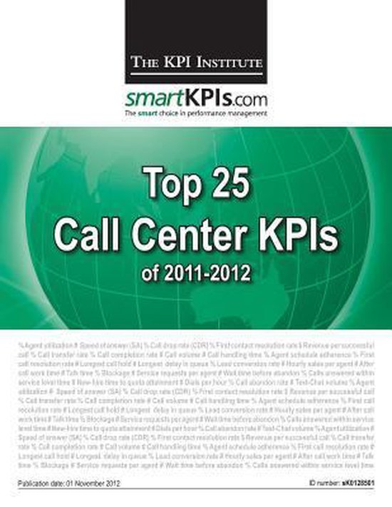 Top 25 Call Center KPIs of 2011-2012 - cover