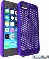 iPhone 5/5s - 3D print hoesje - Paars - Knitted