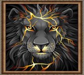 Diamond Painting Lava Lion 40x 50 cm