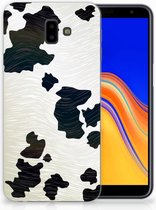 Geschikt voor Samsung Galaxy J6 Plus (2018) TPU Hoesje Design Koeienvlekken