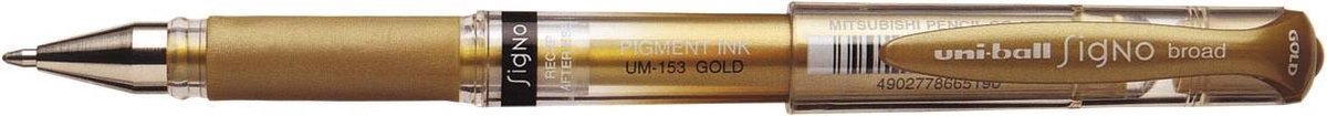 16x Uni-Ball roller Signo Broad goud