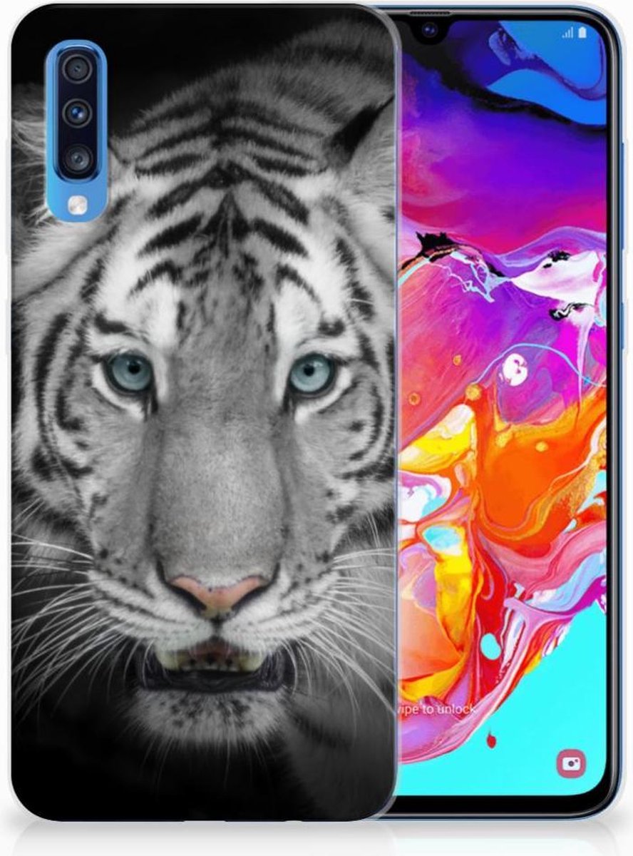 Samsung Galaxy A70 TPU Hoesje Tijger