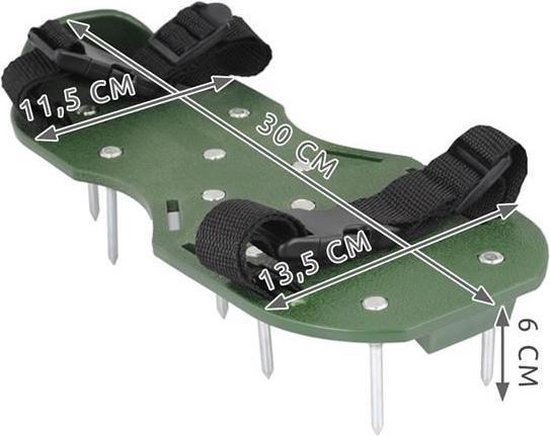 Beluchtende Sandalen Met Spikes Verstelbare Riemen - Een Maat Voor Gazonbeluchter Tuin En Patio