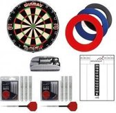 Winmau - Luxe complete dartset - dartbord - dartpijlen - surround ring - whitboard
