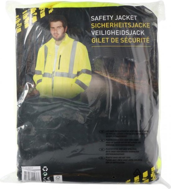 Dunlop - Reflector vest - Waarschuwing vest hoge reflector veiligheid jas  met zakken ... | bol