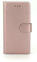 Premium Leer Leren Lederen - Wallet Case - Book Case voor Apple iPhone X - Rose Goud