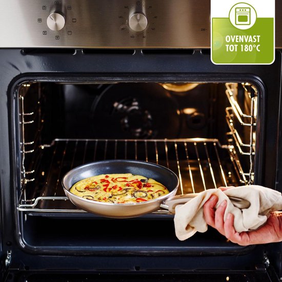 GreenPan Cambridge Koekenpan 20cm – PFAS-vrije antikleeflaag – Koekenpan inductie – Keramische koekenpan - Ovenbestendig tot 160°C - Koudgrepen - Brons