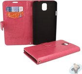 Samsung Galaxy Note 3 Portemonnee Hoesje - Classic Style Roze