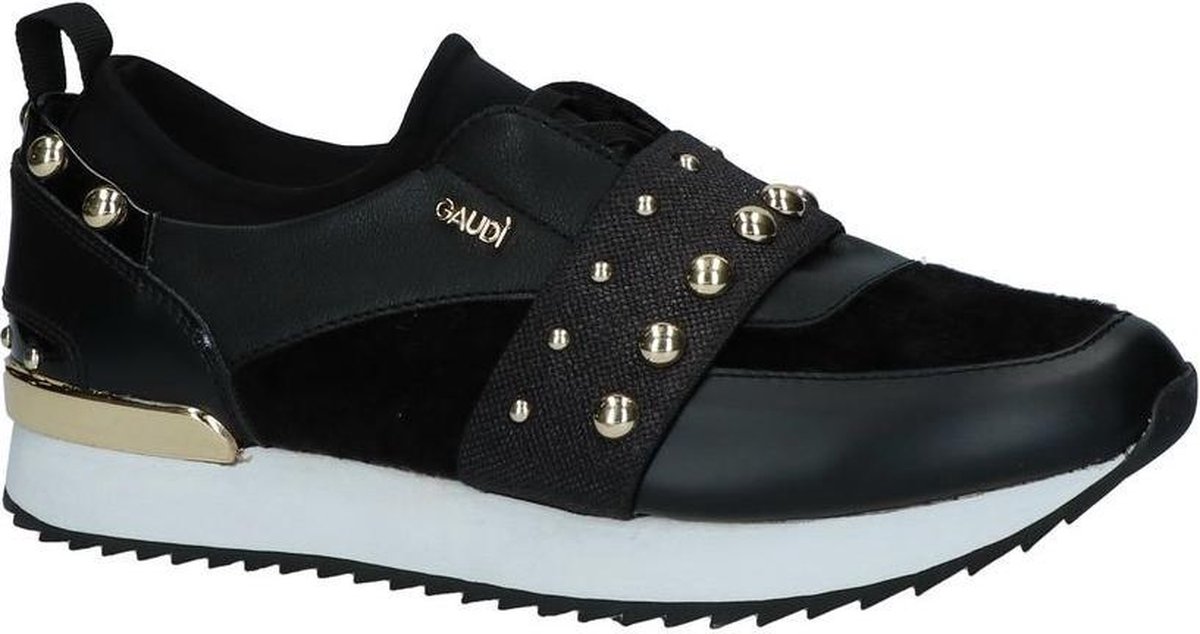 Gaudi - V84-66211 - Lage sneakers - Dames - Maat 40 - Zwart;Zwarte - V0001  -Black Ecopelle | bol.com