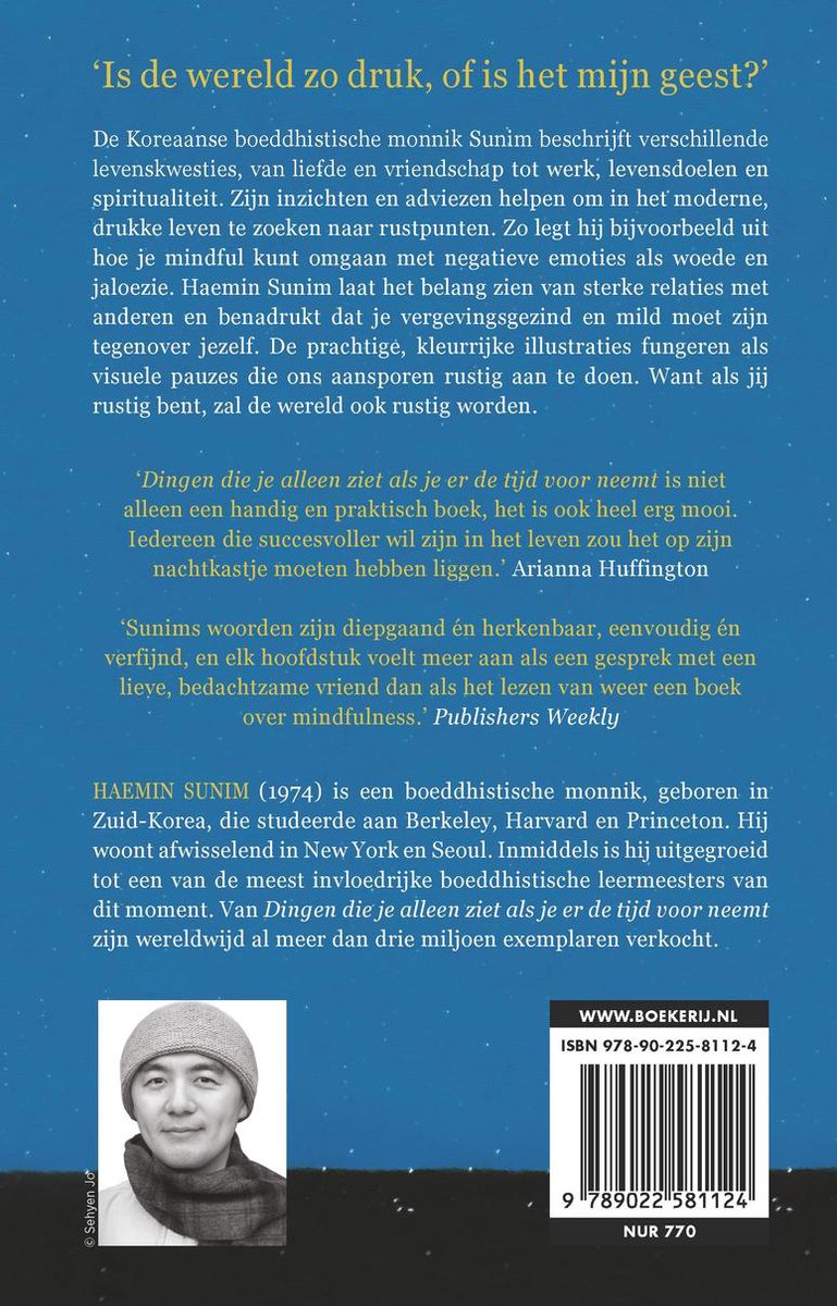 Dingen die je alleen ziet als je er de tijd voor neemt - back cover