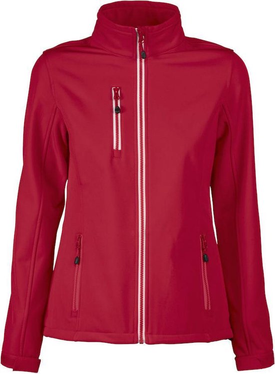 Printer Softshell Jas Vert Lady 2261050 Rood - Maat 3XL