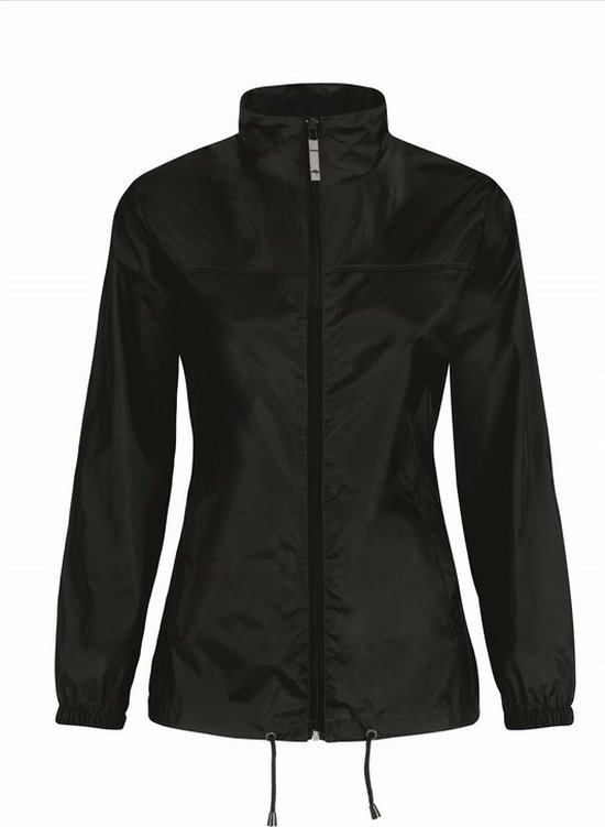 Vêtements de pluie pour femmes - Coupe-vent / imperméable Sirocco en noir - adultes XL (42) noir