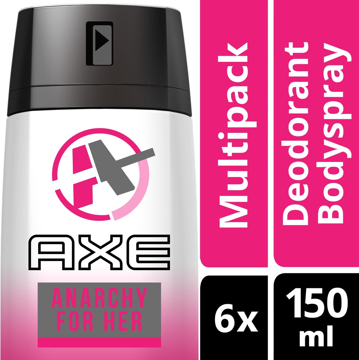 Passief advies landelijk Axe Anarchy For Women - 150 ml - Deodorant Spray - 6 stuks -  Voordeelverpakking | bol.com