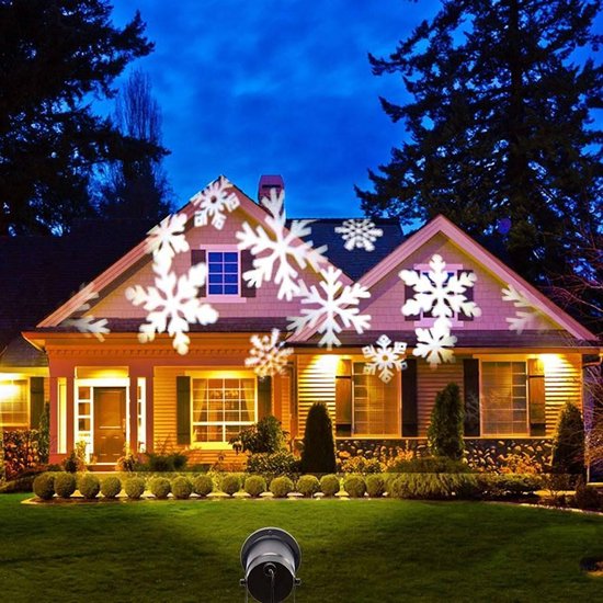 LED Light - Kerst Laser Projector (Witte Sneeuwvlokken) | bol.com