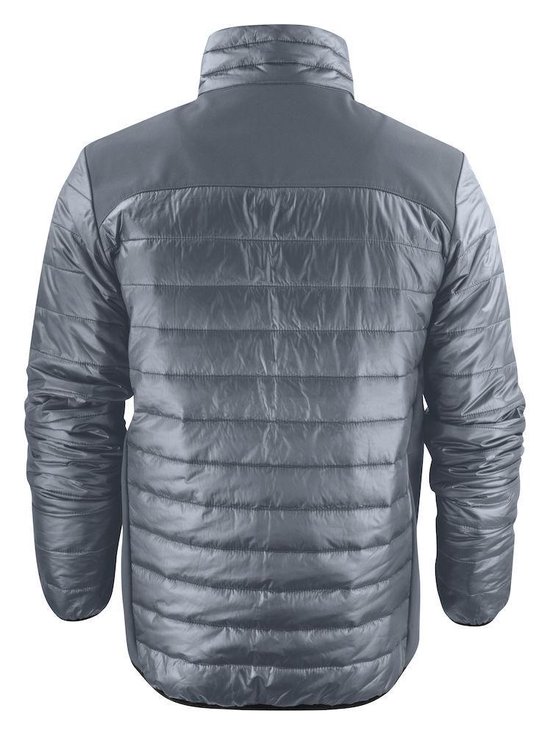 Printer Quilted Jas Expedition Man 2261057 Staalgrijs - Maat S