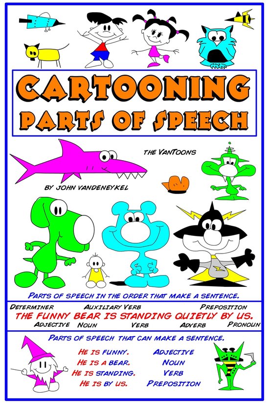 Grammar and Cartooning 1 - Cartooning Parts of Speech - cover
