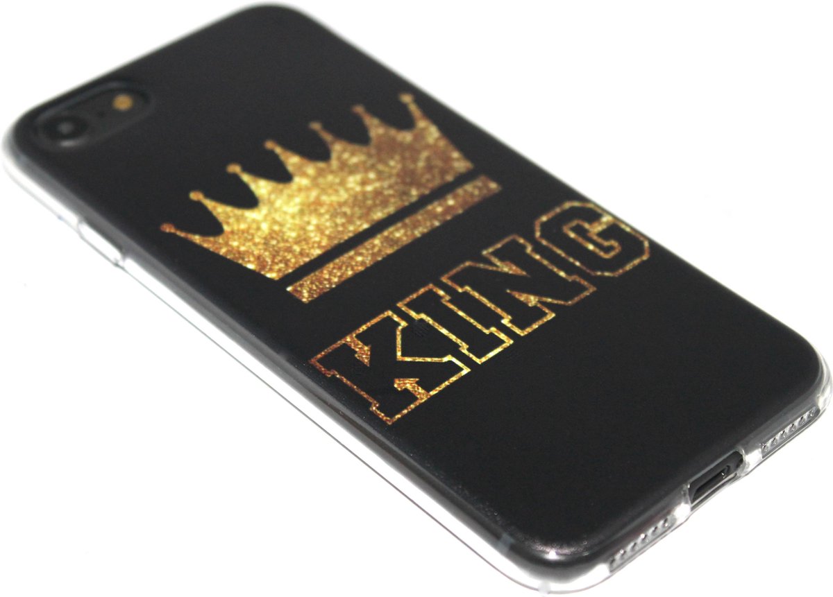 King hoesje siliconen Geschikt voor iPhone SE (2022/ 2020)/ 8/ 7