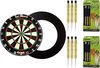 Afbeelding van het spelletje XQ Max - Razor HD Bristle - dartbord - inclusief - dartbord surround ring - Zwart - en 2 sets - 100% Brass Michael van Gerwen - 20 gram - dartpijlen
