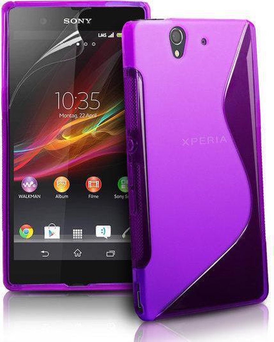 Comutter Silicone hoesje voor Sony Xperia Z paars