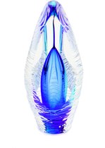 Glasobject Spirit glans blauw mini urn glas