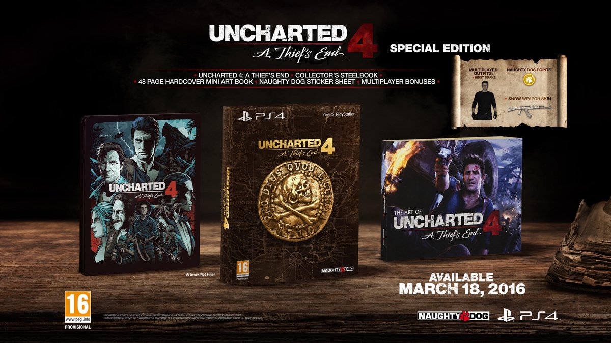 zich zorgen maken Lodge welzijn Uncharted 4: A Thief's End - Special Edition - PS4 | Games | bol.com