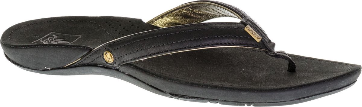 Reef MISS J -BAY Slippers Vrouwen Zwart Goud