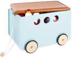 Pinolino Speelgoedkist Jim Op Wieltjes Mint