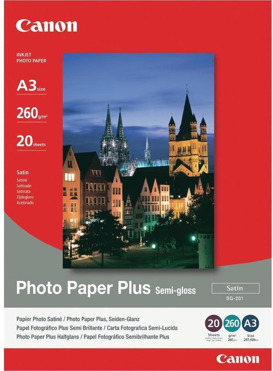 Canon SG-201 fotopapier - A3 / 20 vellen | bol.com