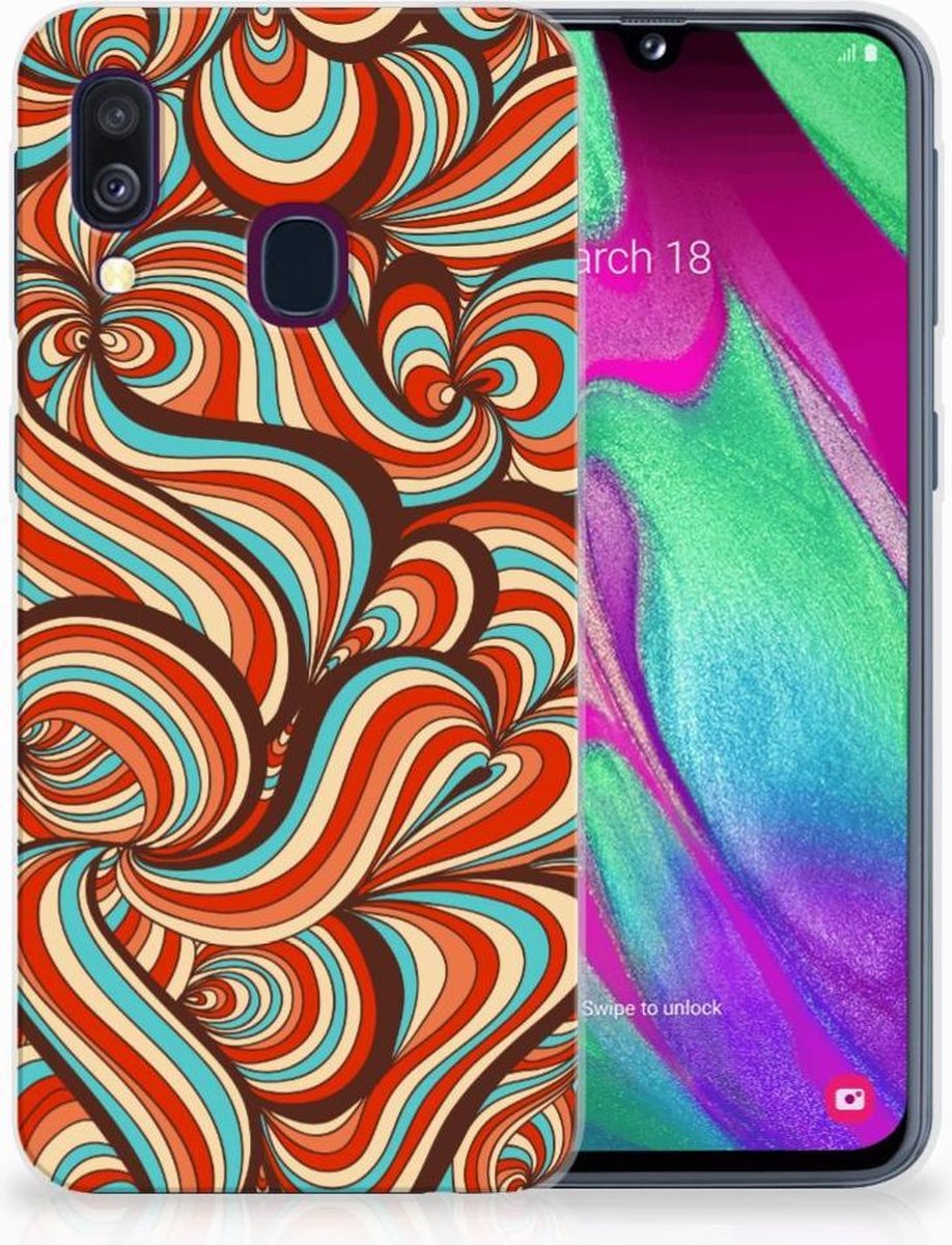 TPU Hoesje voor Samsung Galaxy A40 Hoesje maken Retro